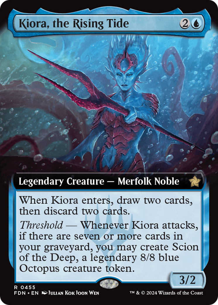 Kiora, the Rising Tide (Extended Art) [Foundations] | Eastridge Sports Cards & Games