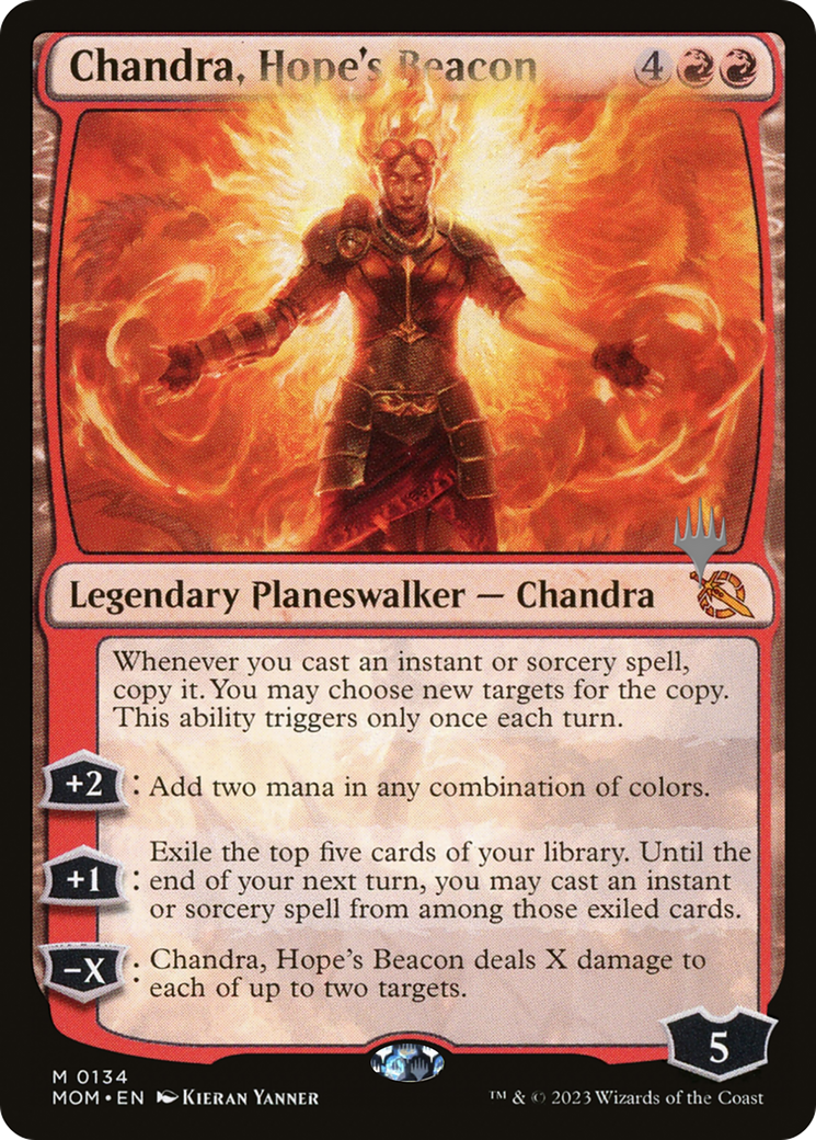 Chandra, Hope's Beacon (Promo Pack) [March of the Machine Promos] | Eastridge Sports Cards & Games