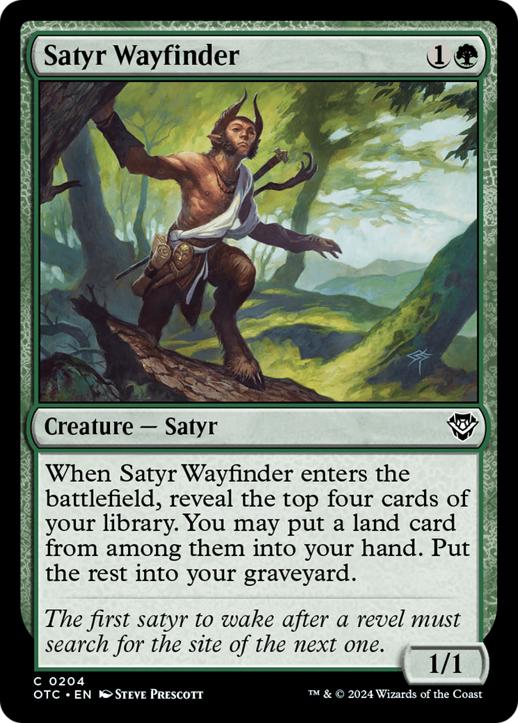 Satyr Wayfinder [Outlaws of Thunder Junction Commander] | Eastridge Sports Cards & Games