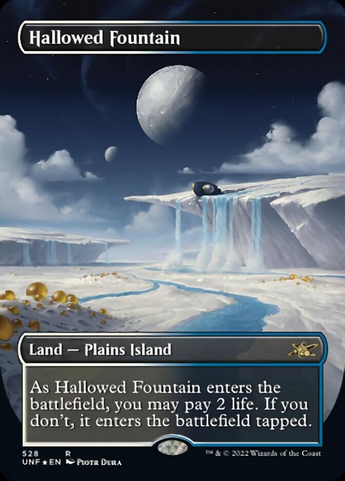 Hallowed Fountain (Borderless) (Galaxy Foil) [Unfinity] | Eastridge Sports Cards & Games