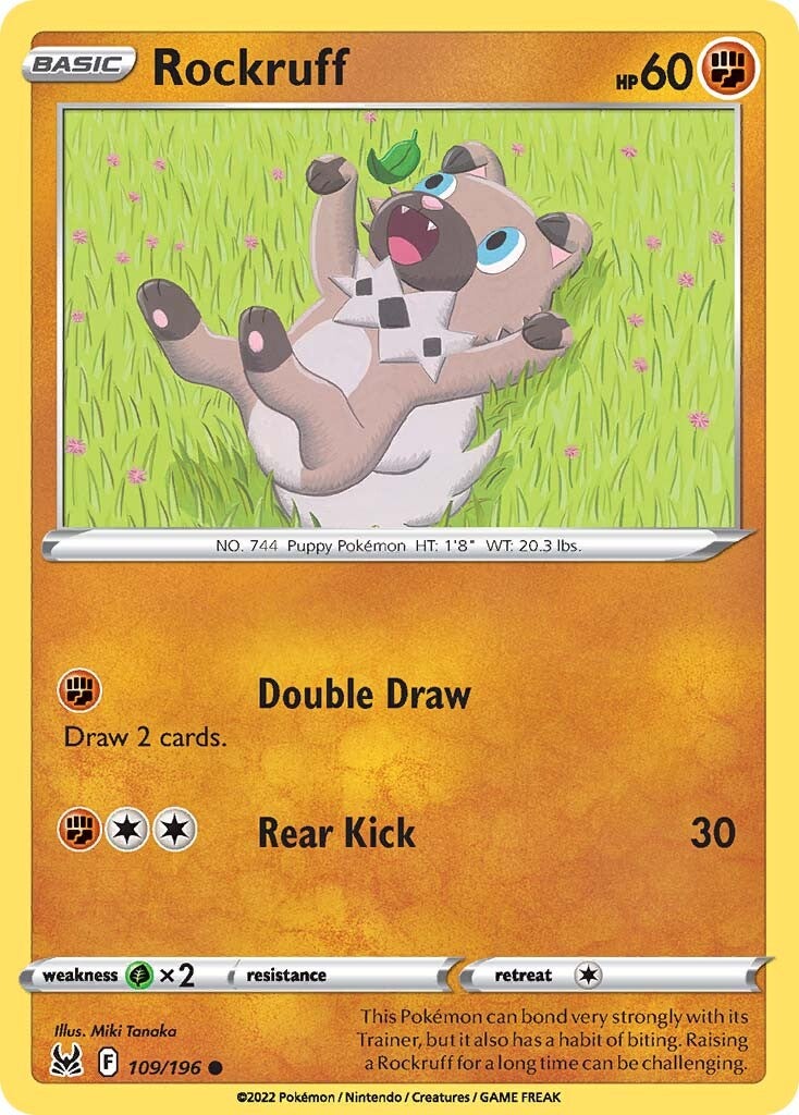 Rockruff (109/196) [Sword & Shield: Lost Origin] | Eastridge Sports Cards & Games