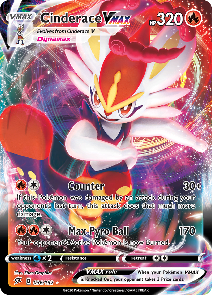 Cinderace VMAX (036/192) [Sword & Shield: Rebel Clash] | Eastridge Sports Cards & Games