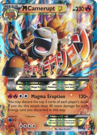 M Camerupt EX (XY198) (Jumbo Card) [XY: Black Star Promos] | Eastridge Sports Cards & Games