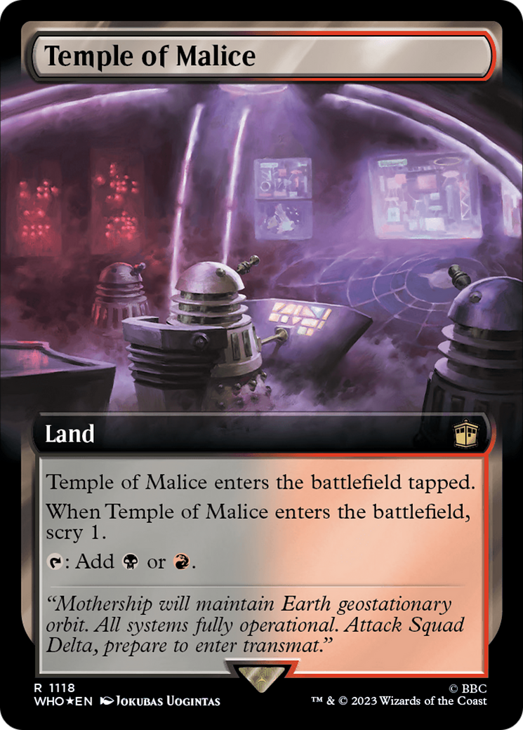 Temple of Malice (Extended Art) (Surge Foil) [Doctor Who] | Eastridge Sports Cards & Games