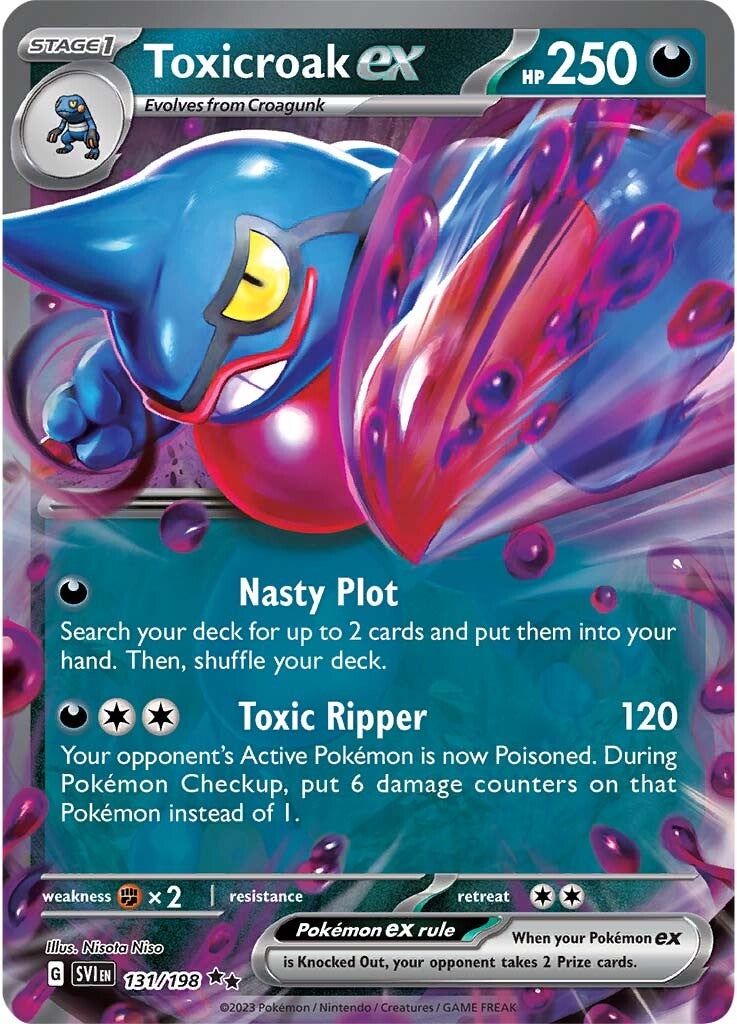 Toxicroak ex (131/198) [Scarlet & Violet: Base Set] | Eastridge Sports Cards & Games