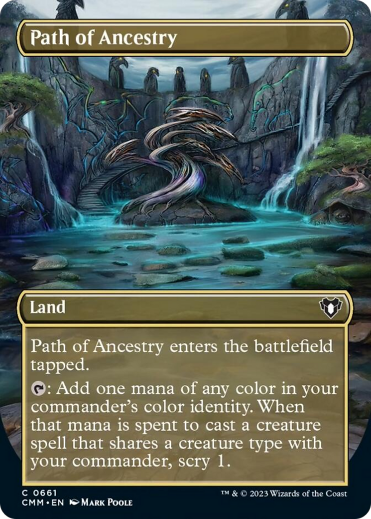 Path of Ancestry (Borderless Alternate Art) [Commander Masters] | Eastridge Sports Cards & Games