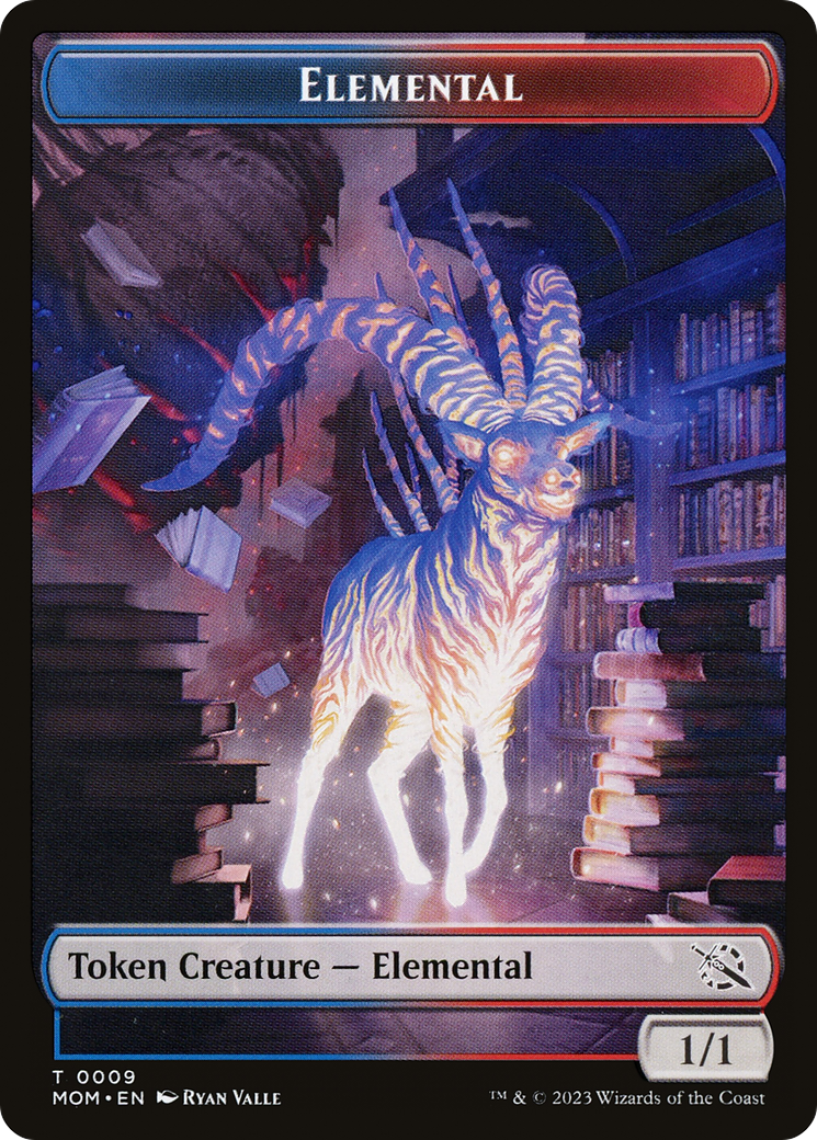 Elemental (09) // Dinosaur Double-Sided Token [March of the Machine Tokens] | Eastridge Sports Cards & Games