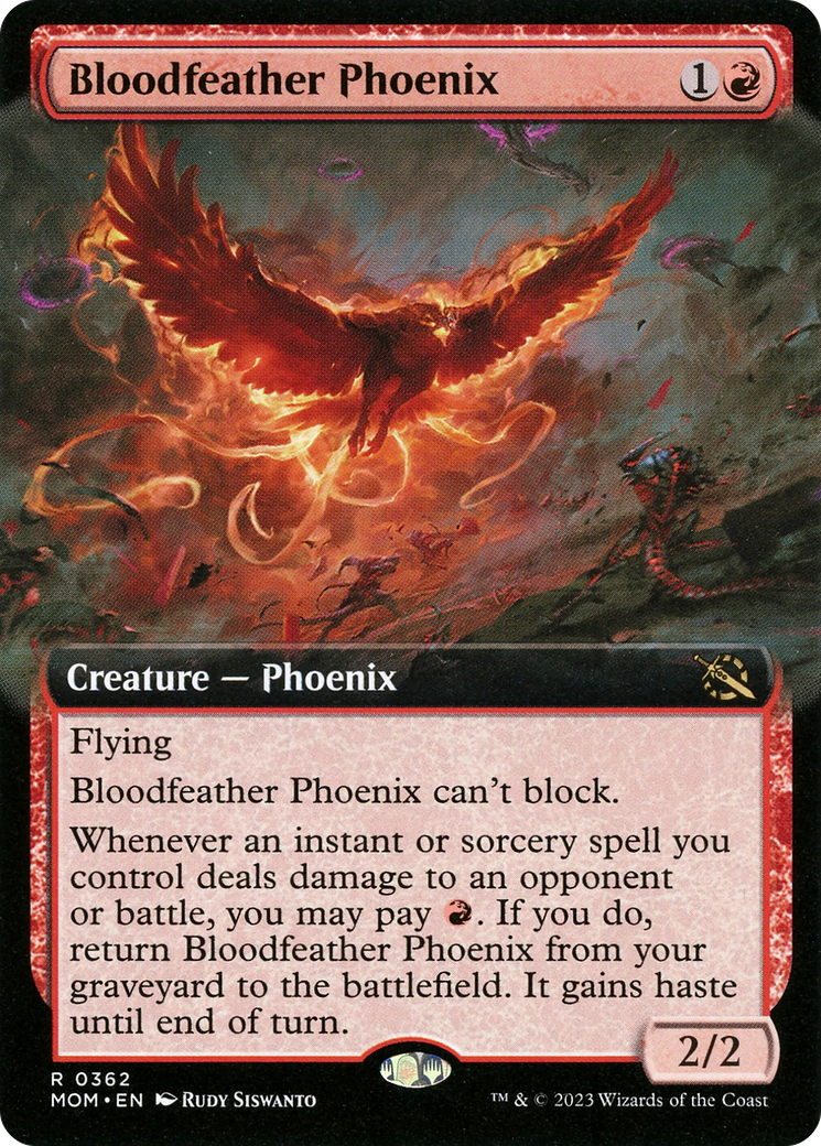 Bloodfeather Phoenix (Extended Art) [March of the Machine] | Eastridge Sports Cards & Games