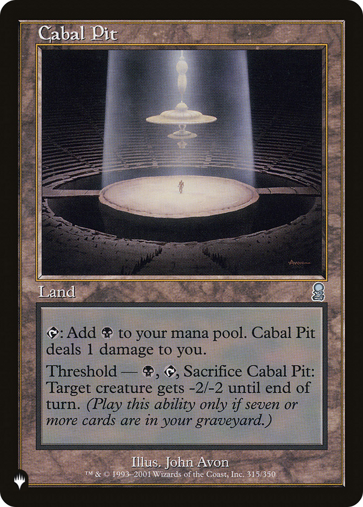 Cabal Pit [The List] | Eastridge Sports Cards & Games