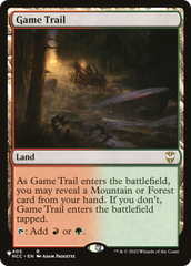 Game Trail [The List] | Eastridge Sports Cards & Games