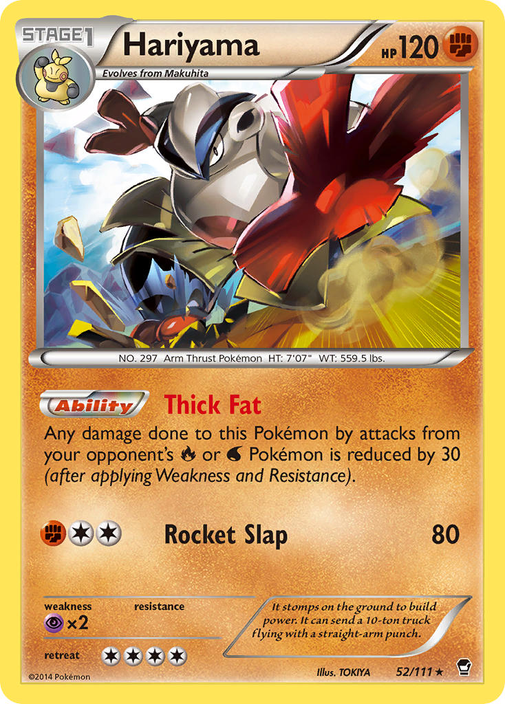 Hariyama (52/111) [XY: Furious Fists] | Eastridge Sports Cards & Games