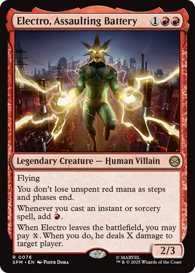Electro, Assaulting Battery [Marvel's Spider-Man] | Eastridge Sports Cards & Games