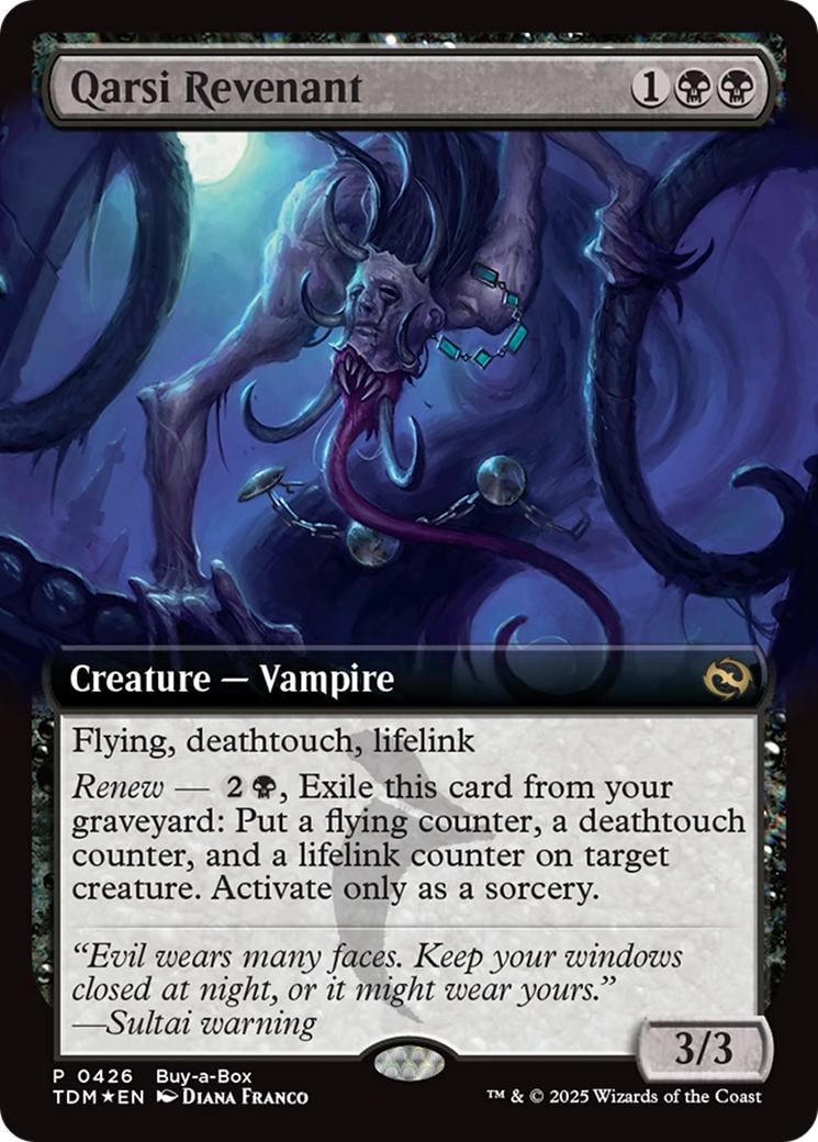 Qarsi Revenant (Extended Art) (Buy-A-Box) [Tarkir: Dragonstorm Promos] | Eastridge Sports Cards & Games