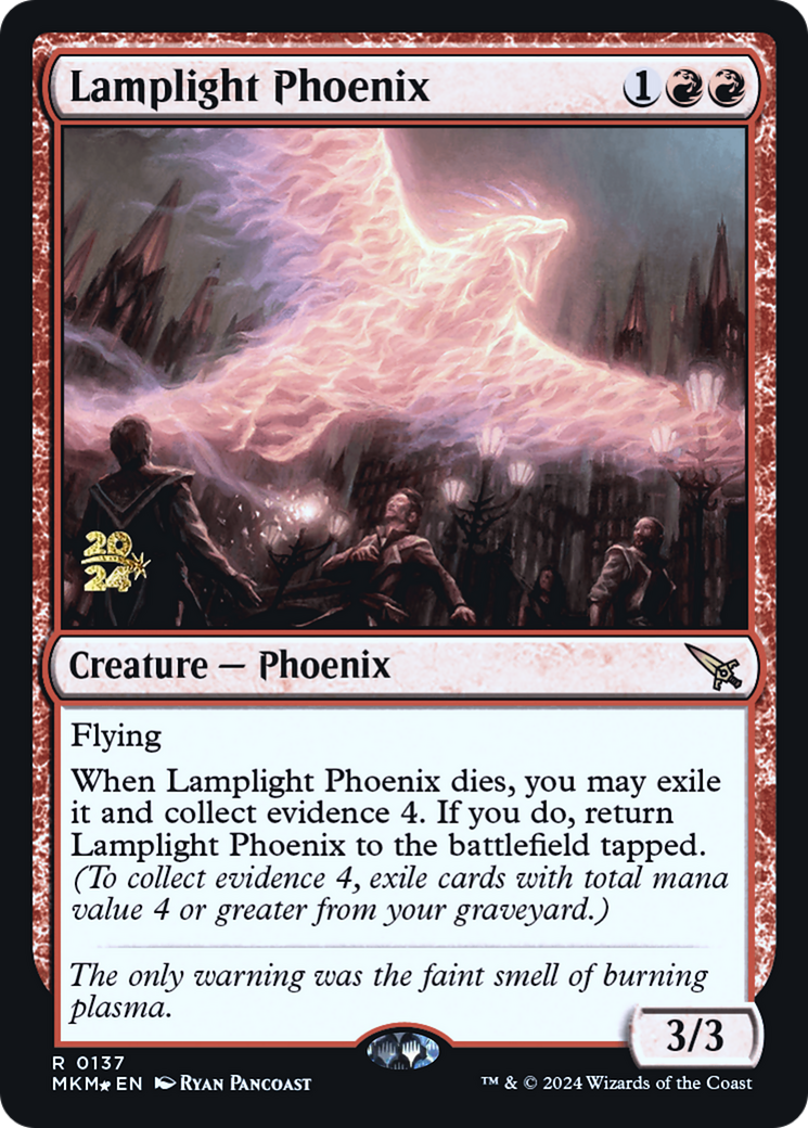 Lamplight Phoenix [Murders at Karlov Manor Prerelease Promos] | Eastridge Sports Cards & Games