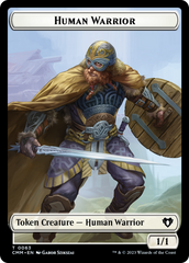 Human Warrior // Zombie Army Double-Sided Token [Commander Masters Tokens] | Eastridge Sports Cards & Games