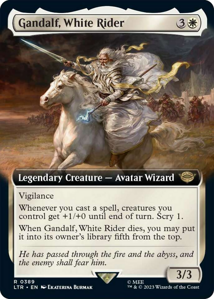 Gandalf, White Rider (Extended Art) [The Lord of the Rings: Tales of Middle-Earth] | Eastridge Sports Cards & Games