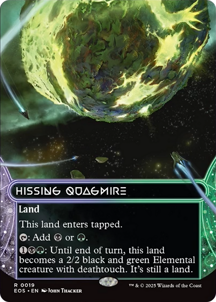 Hissing Quagmire (0019) (Borderless) [Edge of Eternities: Stellar Sights] | Eastridge Sports Cards & Games