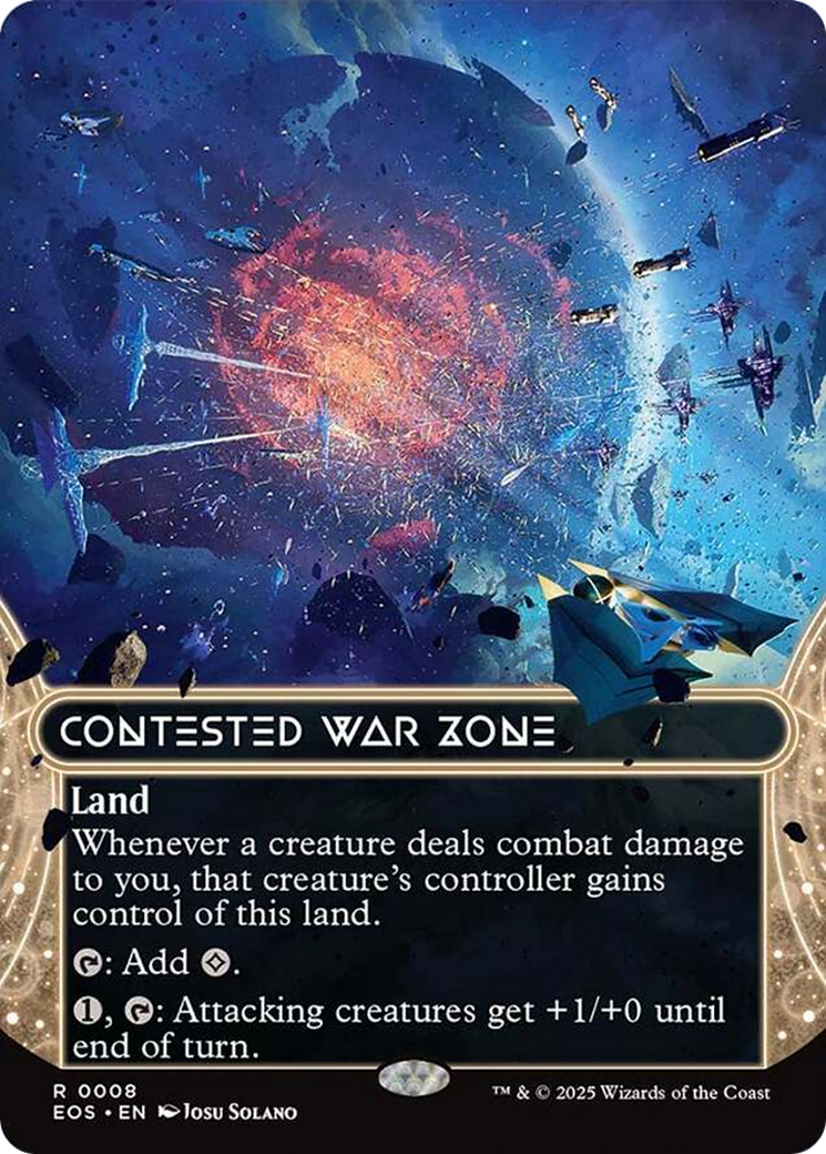 Contested War Zone (0008) (Borderless) [Edge of Eternities: Stellar Sights] | Eastridge Sports Cards & Games