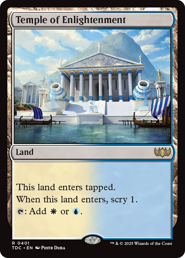 Temple of Enlightenment [Tarkir: Dragonstorm Commander] | Eastridge Sports Cards & Games