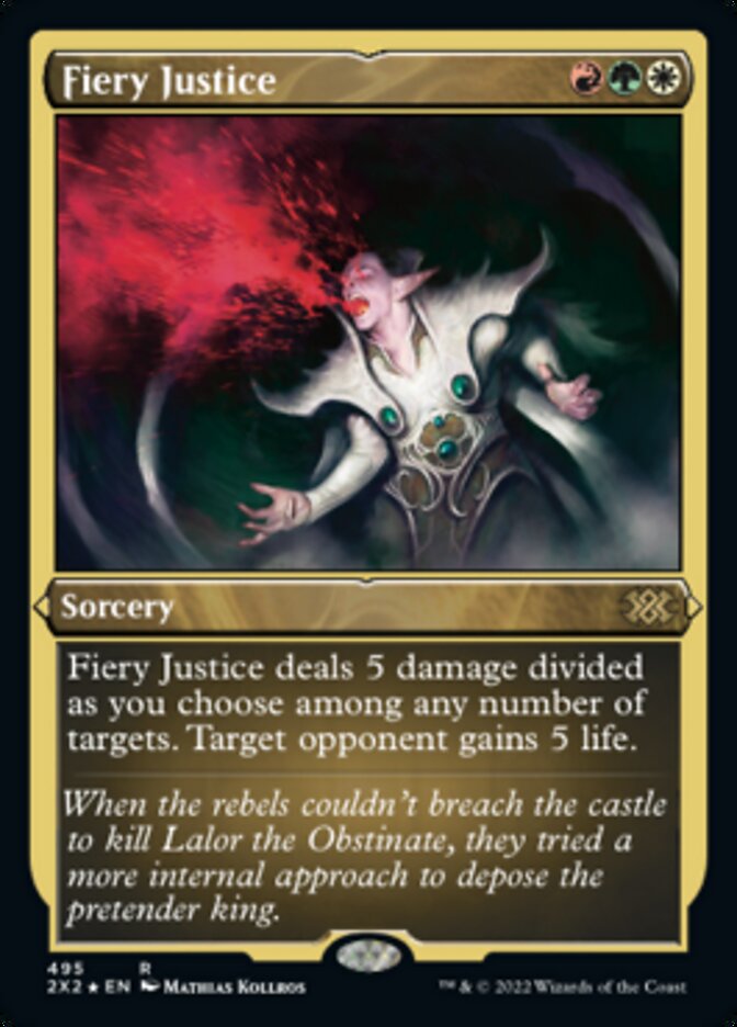 Fiery Justice (Foil Etched) [Double Masters 2022] | Eastridge Sports Cards & Games