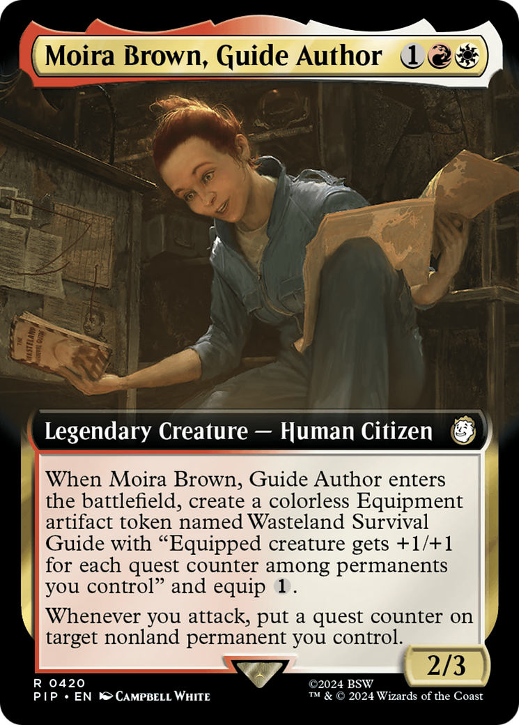 Moira Brown, Guide Author (Extended Art) [Fallout] | Eastridge Sports Cards & Games