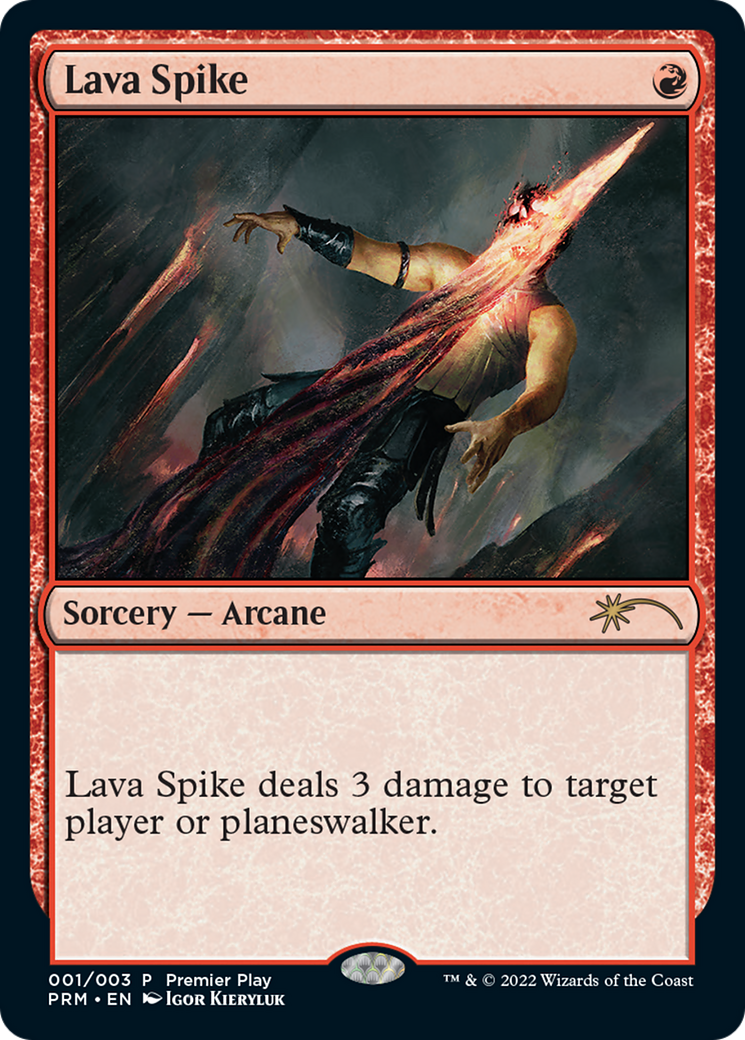 Lava Spike (Premier Play) [Pro Tour Promos] | Eastridge Sports Cards & Games