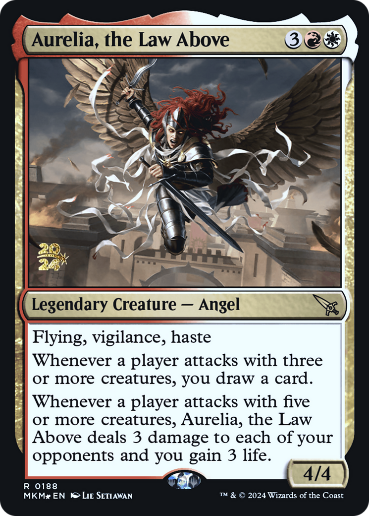 Aurelia, the Law Above [Murders at Karlov Manor Prerelease Promos] | Eastridge Sports Cards & Games