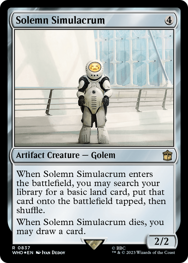 Solemn Simulacrum (Surge Foil) [Doctor Who] | Eastridge Sports Cards & Games