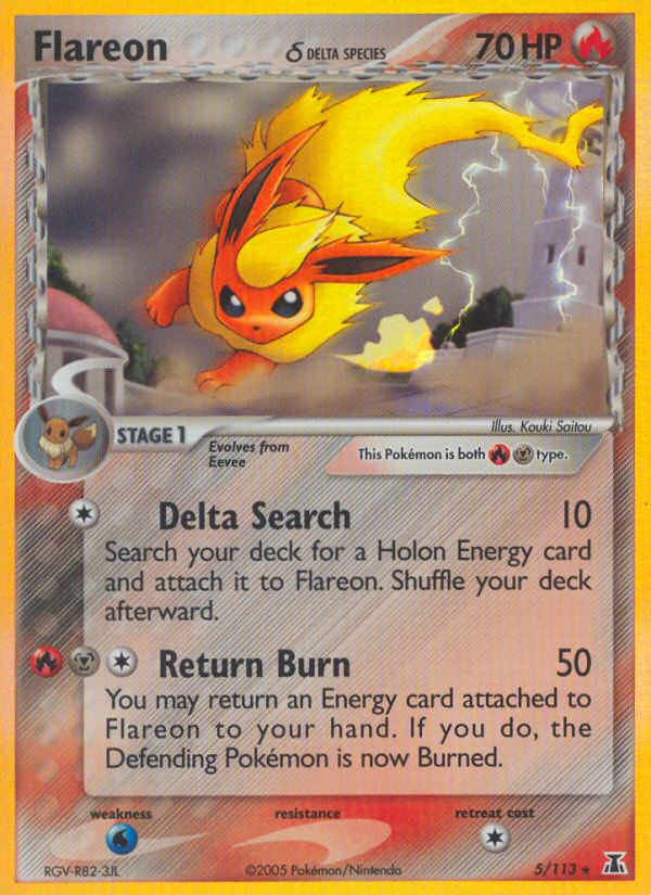 Flareon (5/113) (Delta Species) [EX: Delta Species] | Eastridge Sports Cards & Games