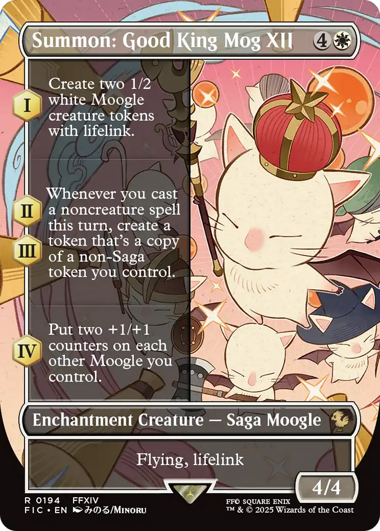 Summon: Good King Mog XII (Borderless) [FINAL FANTASY Commander] | Eastridge Sports Cards & Games