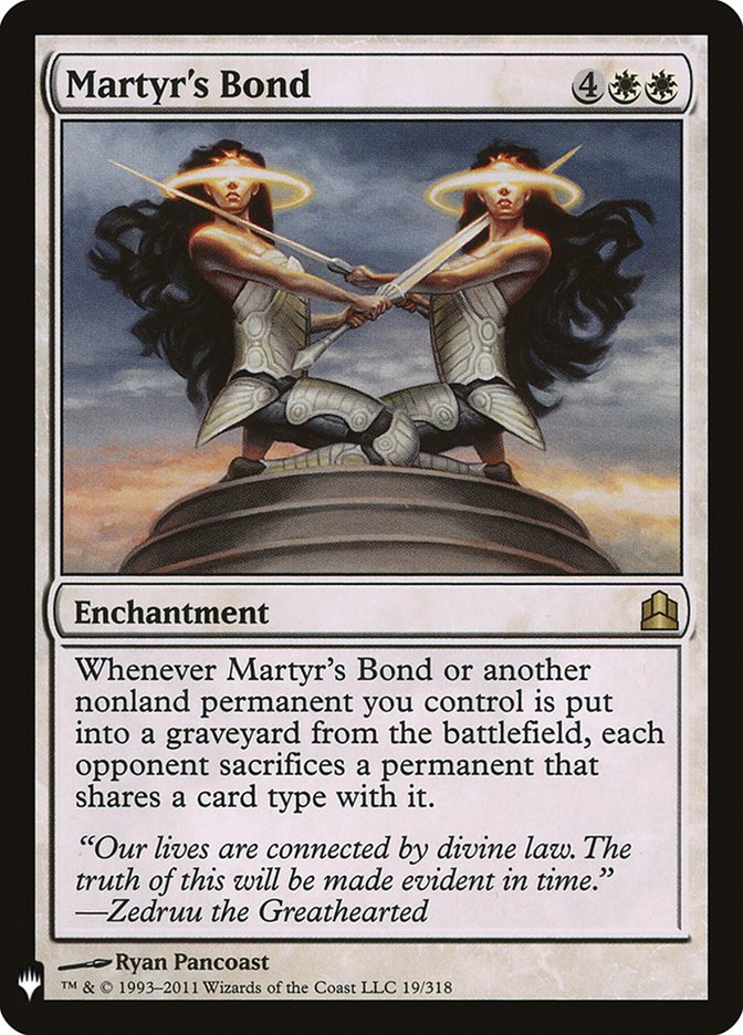 Martyr's Bond [The List] | Eastridge Sports Cards & Games