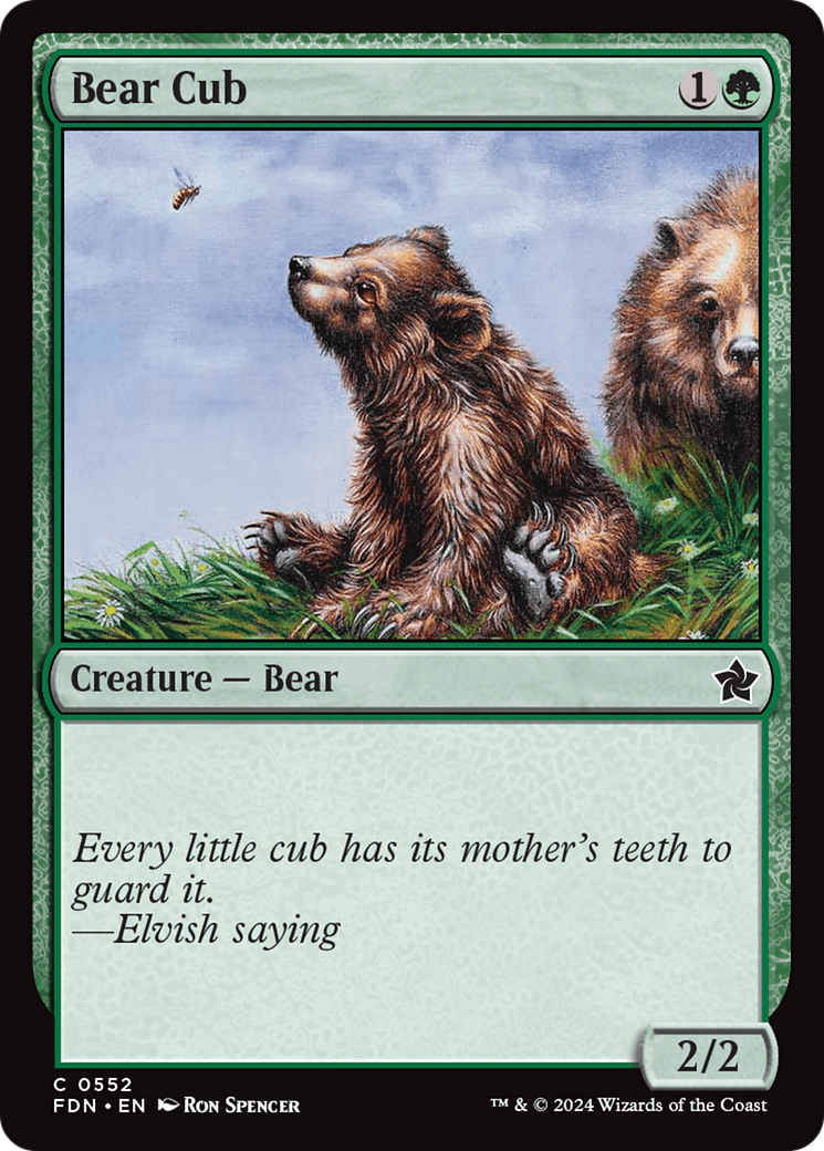 Bear Cub [Foundations] | Eastridge Sports Cards & Games