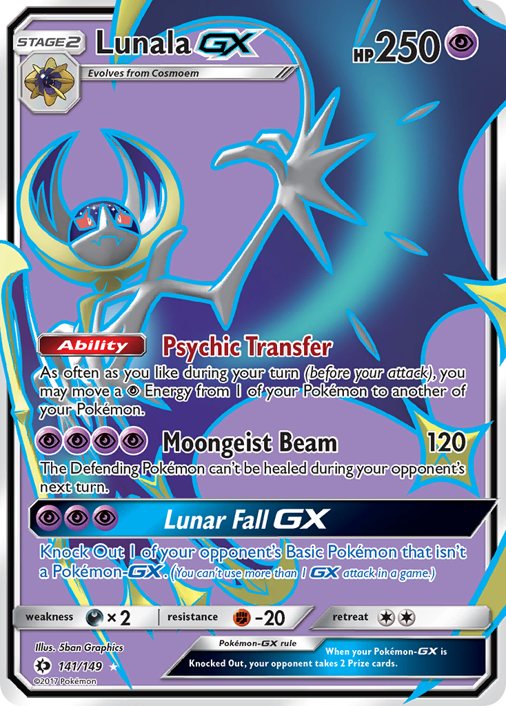 Lunala GX (141/149) [Sun & Moon: Base Set] | Eastridge Sports Cards & Games