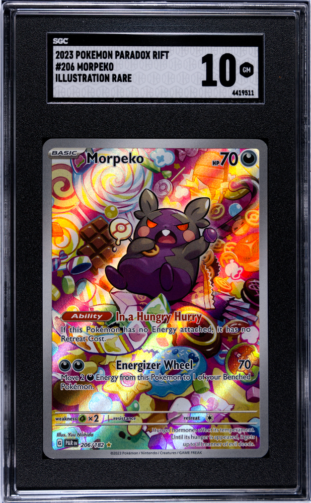 2023 Pokemon Scarlet & Violet Paradox Rift #206 Morpeko - Illustration Rare SGC 10 | Eastridge Sports Cards & Games