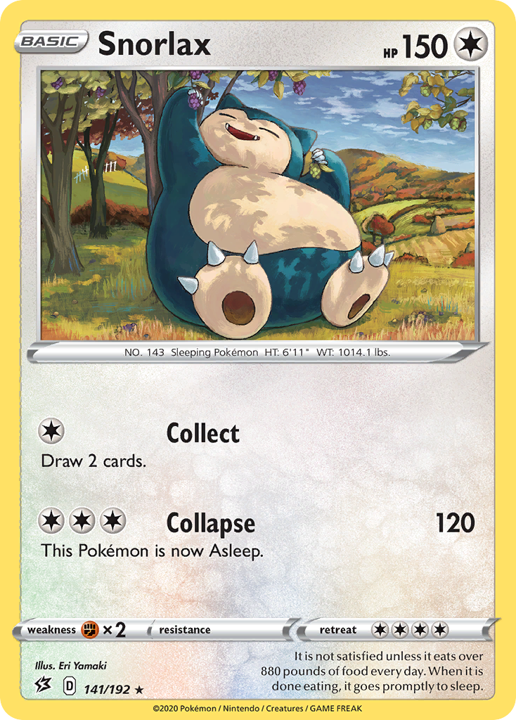 Snorlax (141/192) (Cosmos Holo) [Sword & Shield: Rebel Clash] | Eastridge Sports Cards & Games