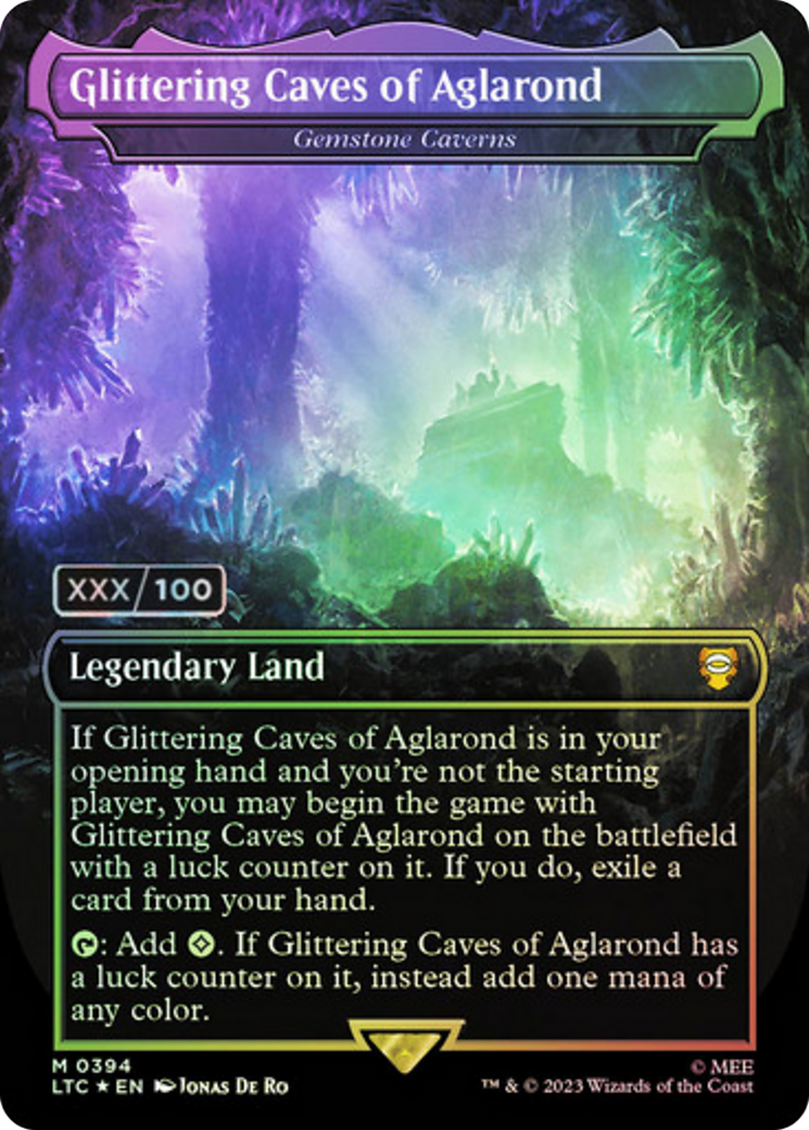 Glittering Caves of Aglarond - Gemstone Caverns (Serialized) [The Lord of the Rings: Tales of Middle-Earth Commander] | Eastridge Sports Cards & Games
