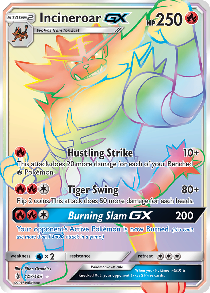 Incineroar GX (147/145) [Sun & Moon: Guardians Rising] | Eastridge Sports Cards & Games