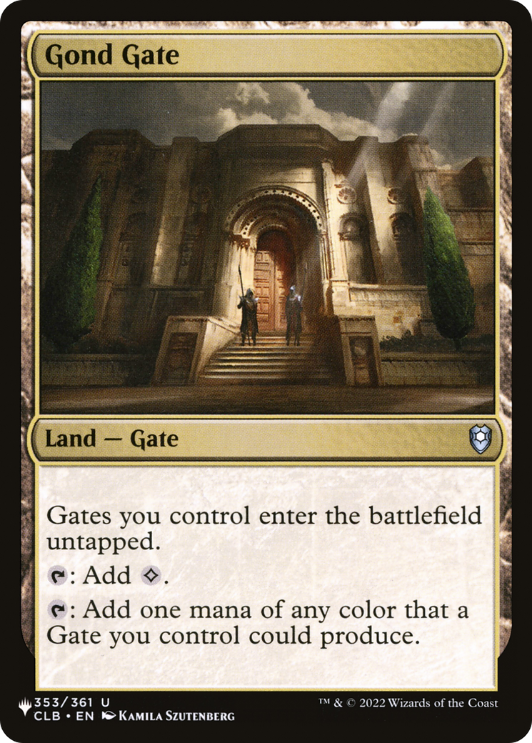 Gond Gate [The List] | Eastridge Sports Cards & Games