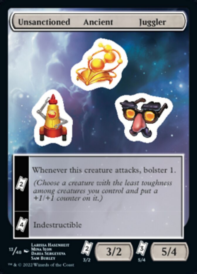 Unsanctioned Ancient Juggler [Unfinity Stickers] | Eastridge Sports Cards & Games