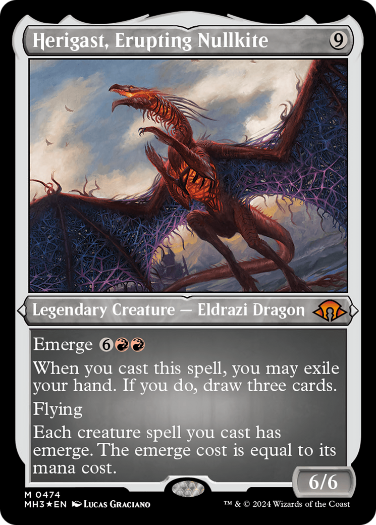 Herigast, Erupting Nullkite (Foil Etched) [Modern Horizons 3] | Eastridge Sports Cards & Games