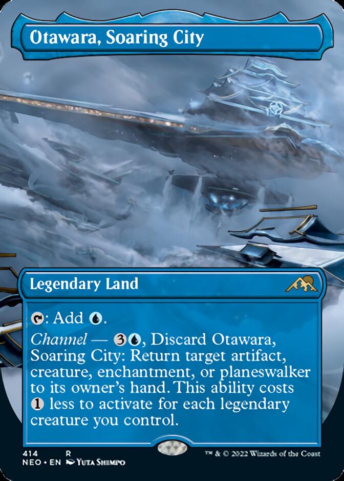 Otawara, Soaring City (Borderless Alternate Art) [Kamigawa: Neon Dynasty] | Eastridge Sports Cards & Games