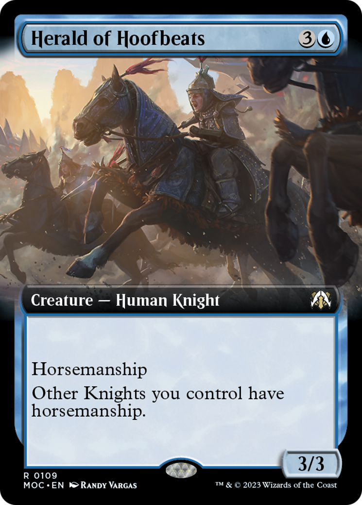 Herald of Hoofbeats (Extended Art) [March of the Machine Commander] | Eastridge Sports Cards & Games