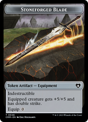 Servo // Stoneforged Blade Double-Sided Token [Commander Masters Tokens] | Eastridge Sports Cards & Games