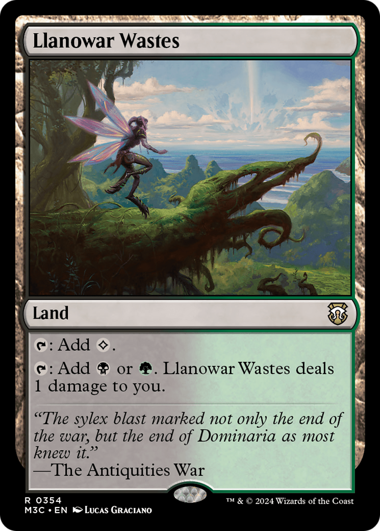 Llanowar Wastes (Ripple Foil) [Modern Horizons 3 Commander] | Eastridge Sports Cards & Games