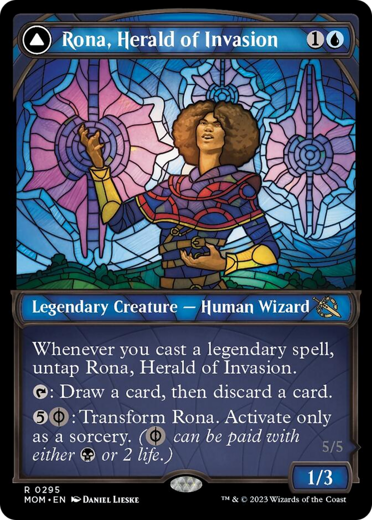 Rona, Herald of Invasion // Rona, Tolarian Obliterator (Showcase Planar Booster Fun) [March of the Machine] | Eastridge Sports Cards & Games