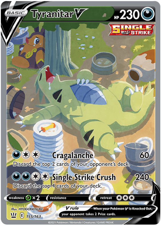 Tyranitar V (155/163) [Sword & Shield: Battle Styles] | Eastridge Sports Cards & Games