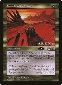 Squandered Resources (Oversized) [Oversize Cards] | Eastridge Sports Cards & Games