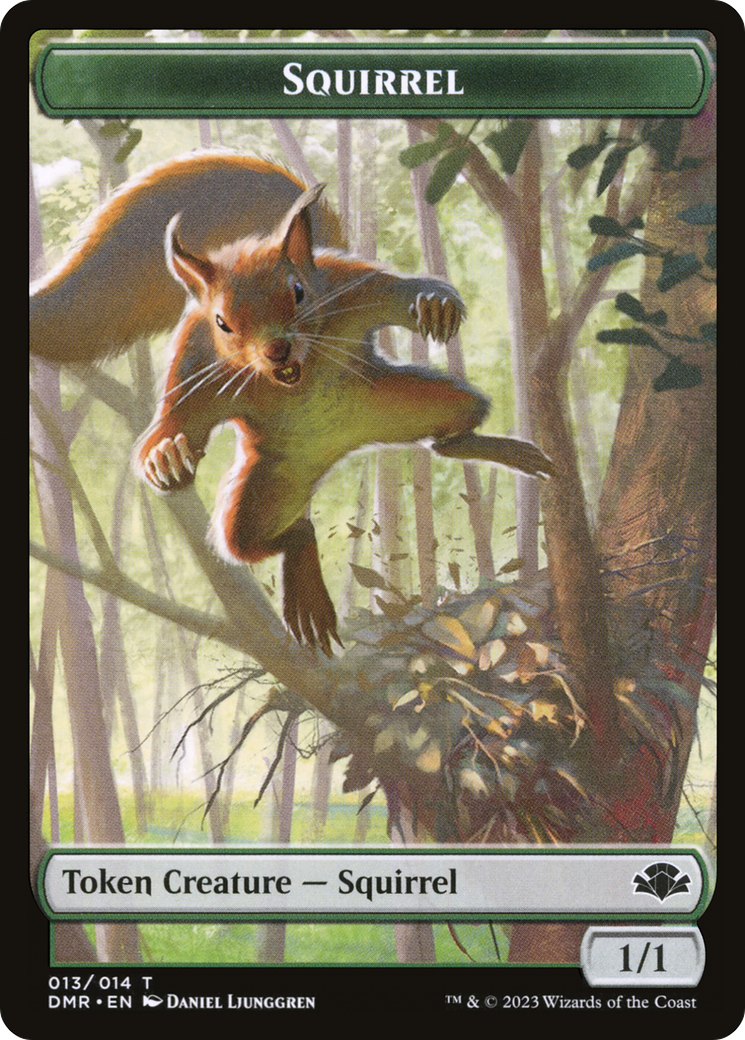 Squirrel Token [Dominaria Remastered Tokens] | Eastridge Sports Cards & Games