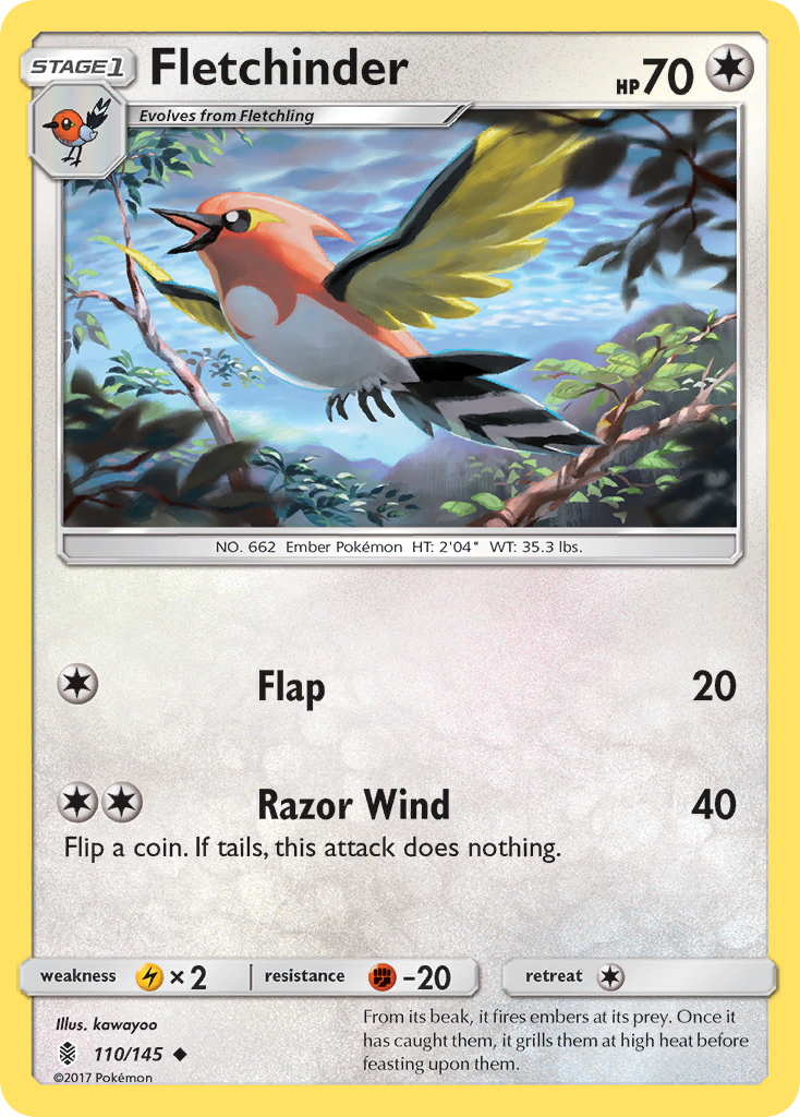 Fletchinder (110/145) [Sun & Moon: Guardians Rising] | Eastridge Sports Cards & Games