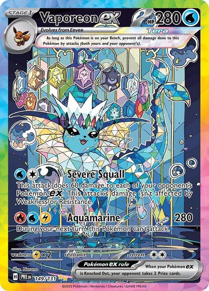 Vaporeon ex (149/131) [Scarlet & Violet: Prismatic Evolutions] | Eastridge Sports Cards & Games